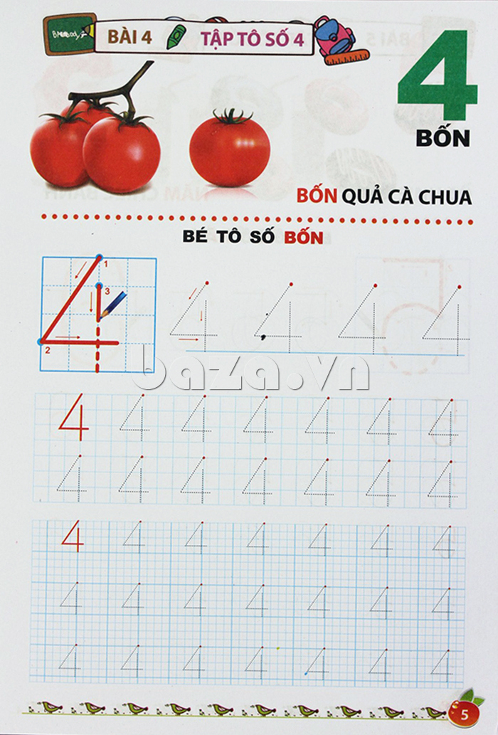 Bé vui học toán - Dành cho bé 4-5 tuổi - Tập 5 - Baza.vn