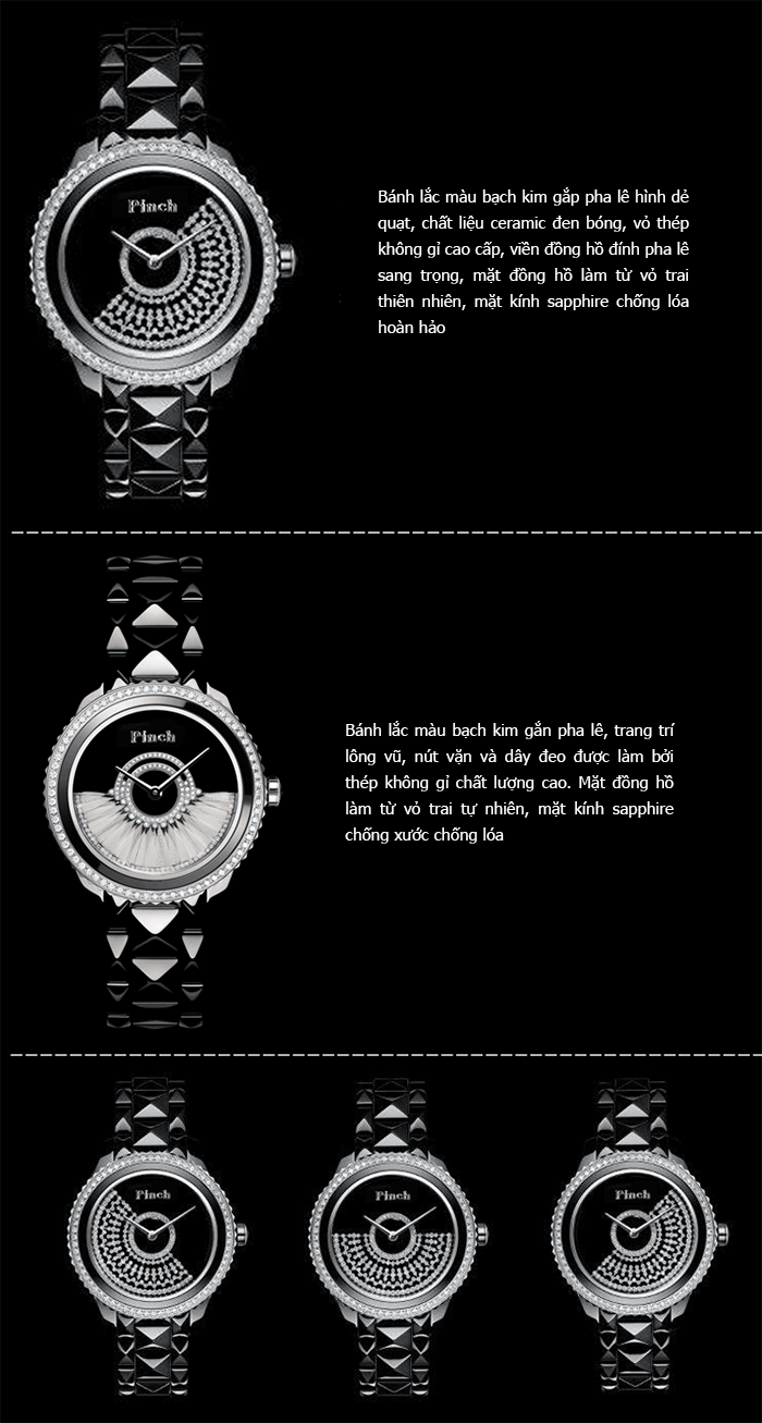 Đồng hồ nữ " Đồng hồ thời trang Pinch 1882H "
