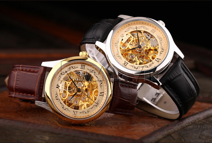 Đồng hồ nam Aiers B125G có thể dùng làm đồng hồ đôi