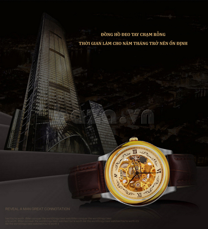 Đồng hồ nam Aiers B125G kiểu dáng cổ điển sang trọng