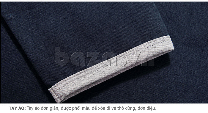 thiết kế cổ tay của áo nam thu đông