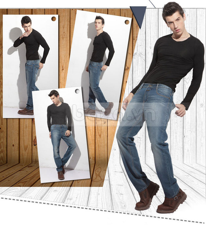 Quần Jeans nam ống rộng Lehondies cho nam giới thêm phong cách, cá tính
