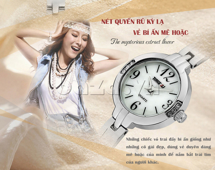 Đồng hồ nữ Time2U Gắn đá cao cấp duyên dáng