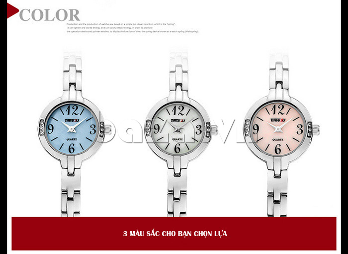 Đồng hồ nữ Time2U Gắn đá cao cấp có nhiều màu