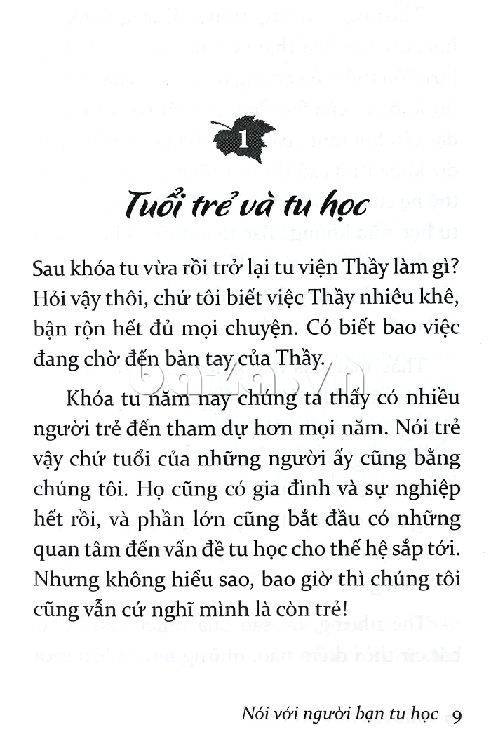 Trích đoạn Sách sống đẹp " Nói với người bạn tu học" Nguyễn Duy Nhiên