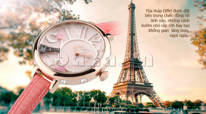 Đồng hồ nữ Mini MN991 tháp Eiffel trang nhã 