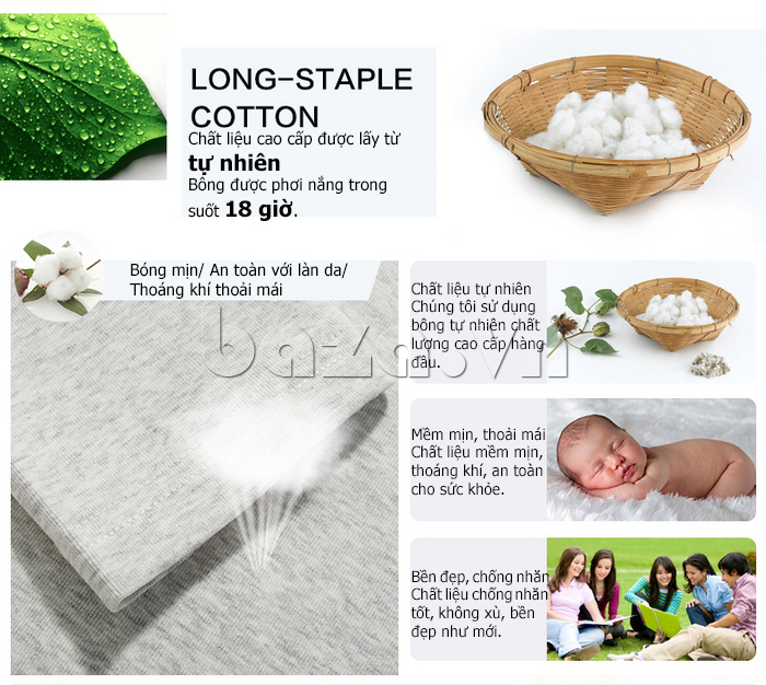 áo len nam cổ tròn No1Dara TXN43506 chất cotton mềm mịn, an toàn cho da