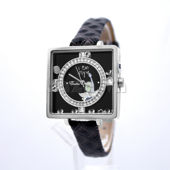 Đồng hồ nữ Julius EK-1004 Mặt lồng trong mặt độc đáo trang trí pha lê sáng lung linh 