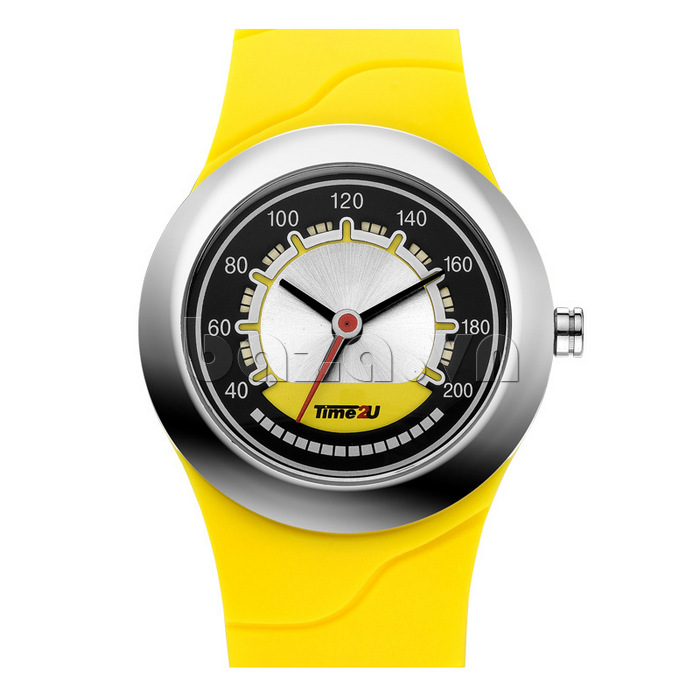 Đồng hồ thể thao Time2U màu vàng rực rỡ