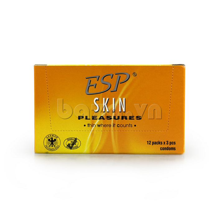 Bao cao su siêu mỏng ESP Skin Pleasures - cho tình yêu thăng hoa