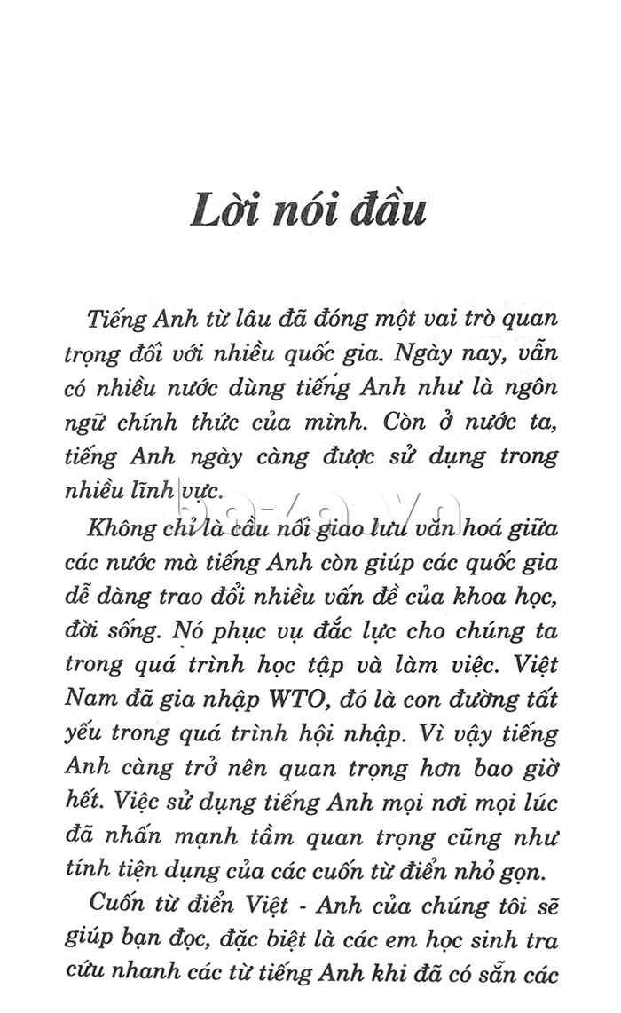 Từ điển Việt - Anh dành cho học sinh - sách tham khảo bổ ích