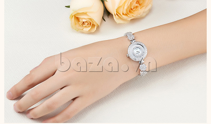 Đồng hồ nữ khảm kim cương Royal Crown 5308B/65308