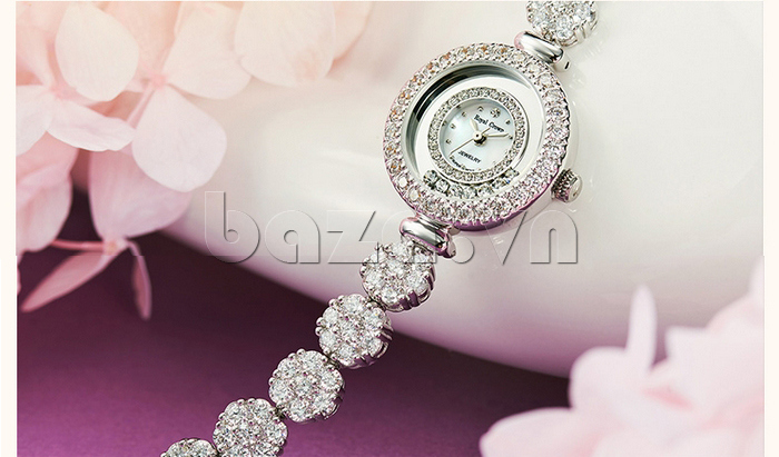 Đồng hồ nữ lắc tay màu trắng Royal Crown 5308B/65308