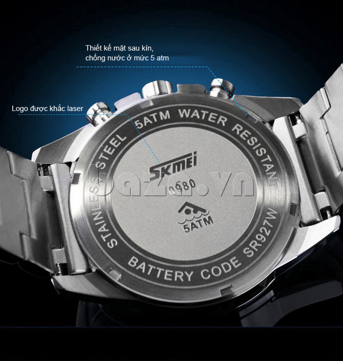 Đồng hồ nam Skmei 0980 chống nước ở mức 5ATM