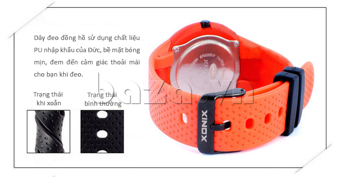 Đồng hồ thể thao Xonix SB-J dây đeo đồng hồ dễ sử dụng 