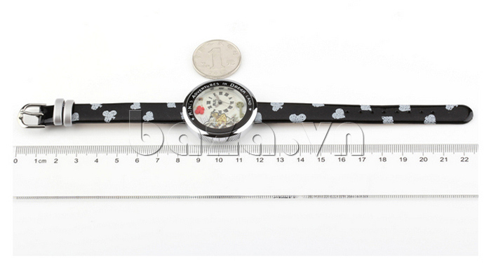 Đồng hồ nữ Mini MN1093 Mặt thỏ ngộ nghĩnh dây da độ dài lý tưởng 