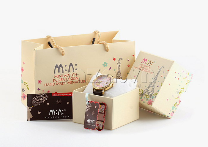 hộp đựng đẹp mắt giúp Đồng hồ nữ Mini MN1093 Mặt thỏ ngộ nghĩnh thích hợp làm quà tặng
