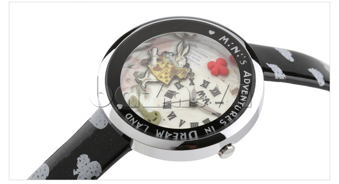 Đồng hồ nữ Mini MN1093 Mặt thỏ ngộ nghĩnh chữ số la mã 