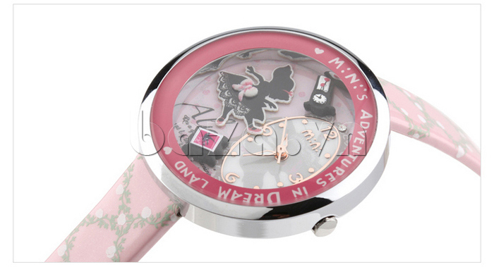 Đồng hồ nữ Mini MN1093 Mặt thỏ ngộ nghĩnh mặt kính khoáng cao cấp