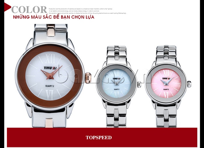 Đồng hồ nữ Time2U 93-58911 có nhiều màu để bạn lựa chọn