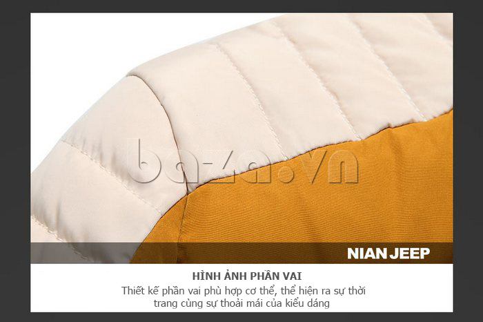 Áo khoác nam lông vũ siêu nhẹ Nian Jeep D1758 - tôn dáng