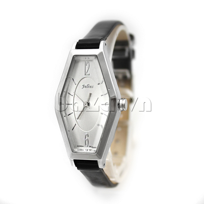 Đồng hồ nữ Julius JA-574 mặt oval cách điệu cá tính nổi bật 