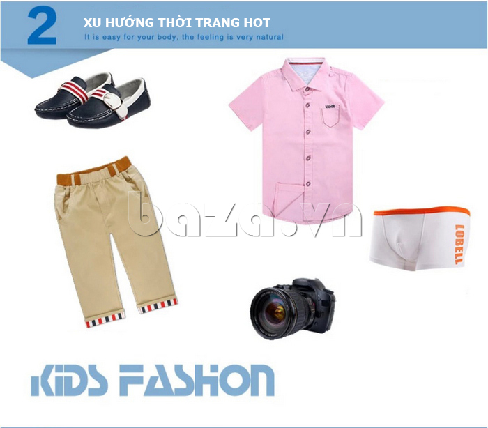Quần ngố trẻ em Lobell 152-002 - xu hướng thời trang mới