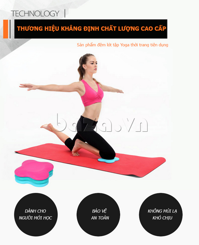 Đệm lót tập Yoga cao cấp chống trơn EG MK2901