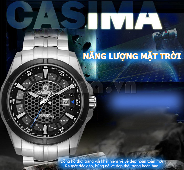 Đồng hồ nam dùng năng lượng mặt trời Casima ER-9905  
