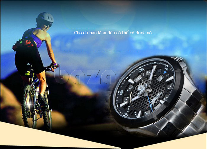 Đồng hồ nam năng lượng mặt trời Casima ER-9905  kiểu dáng thời trang
