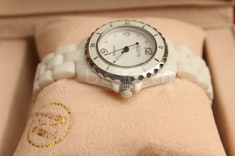 Đồng hồ nữ OLEVS L39 dây đeo gốm sứ trân châu