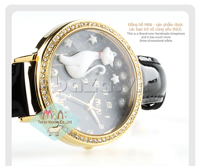 Đồng hồ nữ Mini MNS1012 màn đêm huyền ảo kính cao cấp sáng rõ