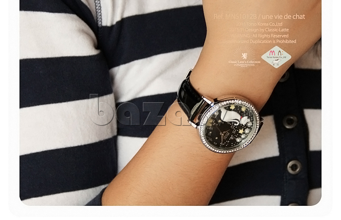 Đồng hồ nữ Mini MNS1012 màn đêm huyền ảo dễ mix đồ 
