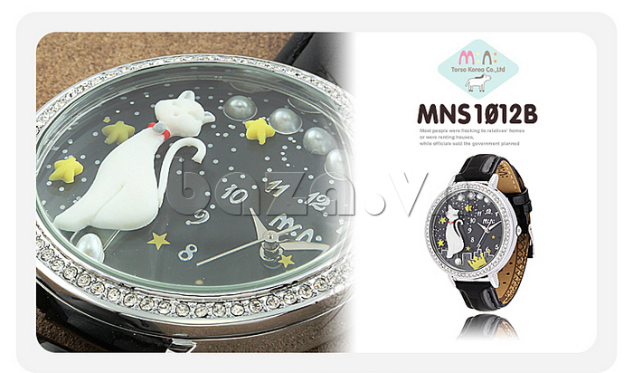 Đồng hồ nữ Mini MNS1012 màn đêm huyền ảo bầu trời đêm rực rỡ ánh sao 