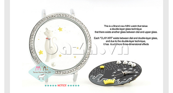 Đồng hồ nữ Mini MNS1012 màn đêm huyền ảo tinh tế và cuốn hút