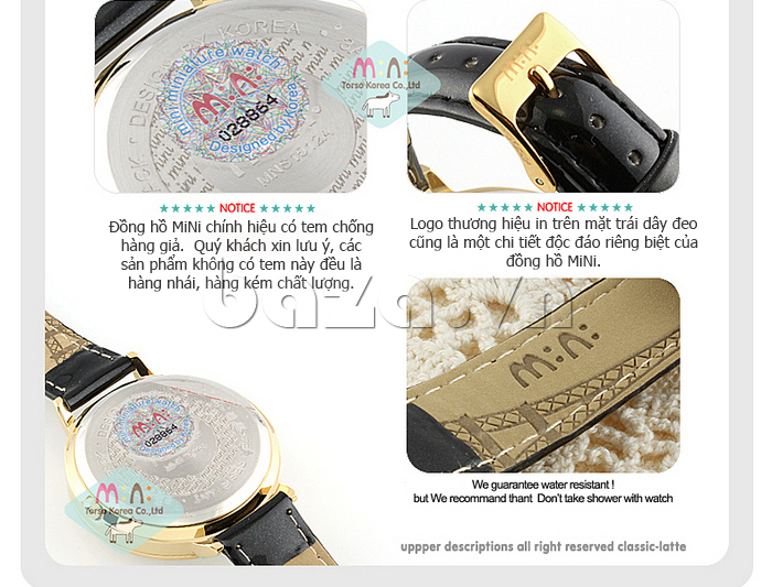 Đồng hồ nữ Mini MNS1012 màn đêm huyền ảo chính hãng 