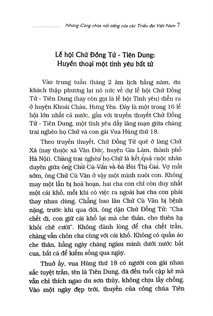 sách văn hóa xã hội " Những công chúa nổi tiếng của các triều đại Việt Nam" trích đoạnhay