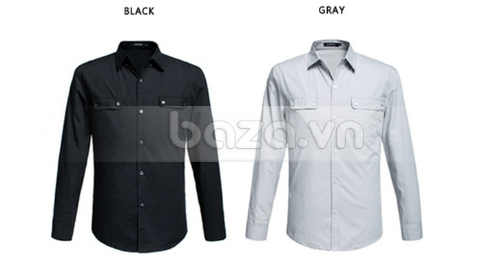 Baza.vn: Sơ mi nam K-Jeans HC-9003LC màu sắc đa dạng 