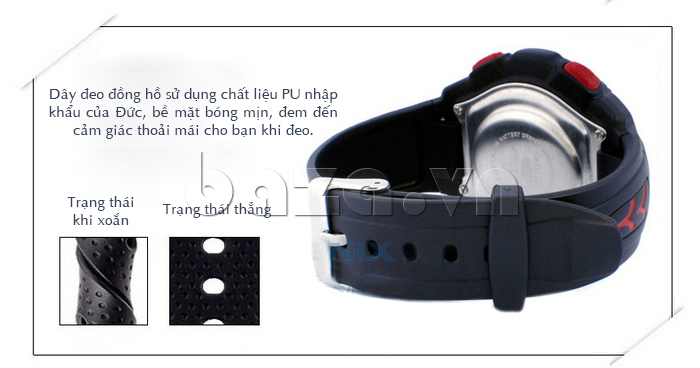 Đồng hồ thể thao Xonix JAP dây đeo làm bằng nhựa PU