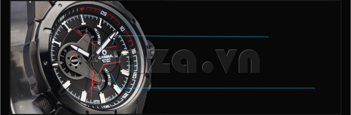 Đồng hồ nam Casima 8202 mặt công tơ mét thiết kế lạ