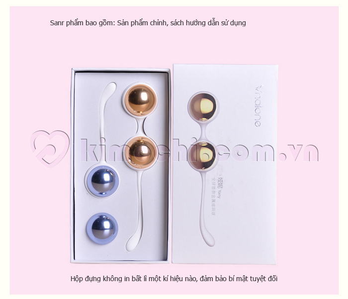 đóng gói sản phẩm Combo 2 dụng cụ bóng co giãn âm đạo Sextoy Nalone