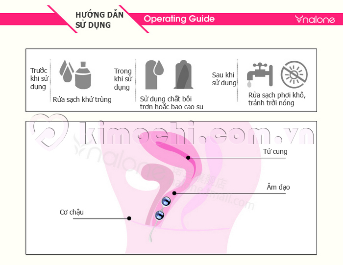 cách sử dụng Combo 2 dụng cụ bóng co giãn âm đạo Sextoy Nalone