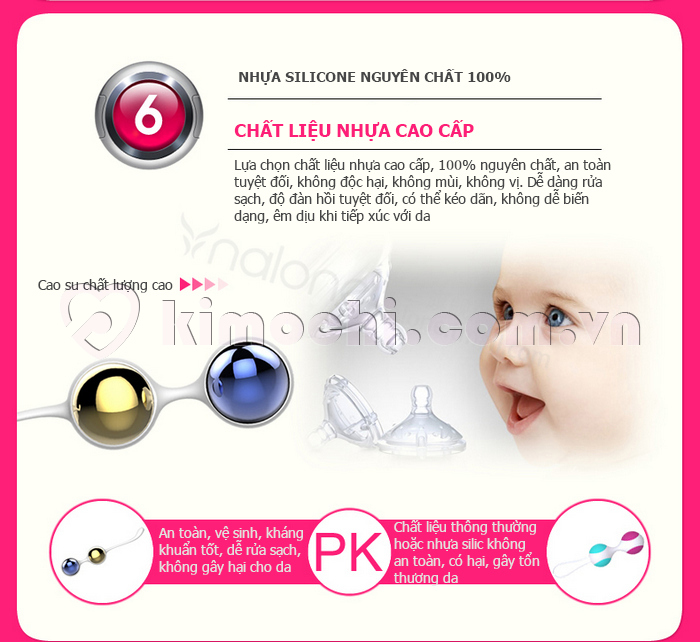 Combo 2 dụng cụ bóng co giãn âm đạo Sextoy Nalone với chất liệu nhựa cao cấp