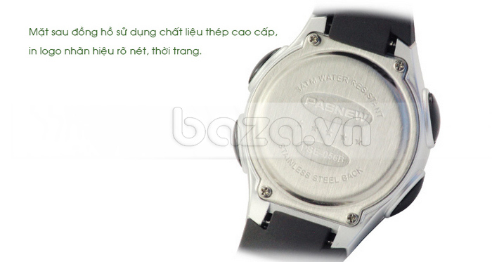 Đồng hồ thể thao Phong Cách Năng Động Pasnew mặt sau của đồng hồ sử dụng chất liệu cao cấp 