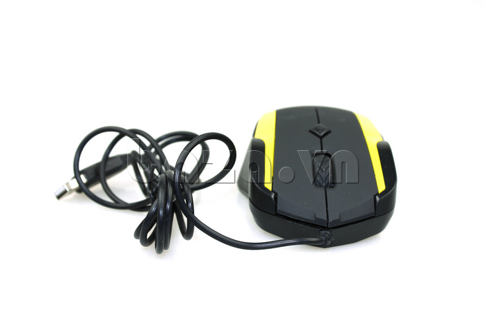  Chuột máy tính laser Araser  phối màu vàng đen