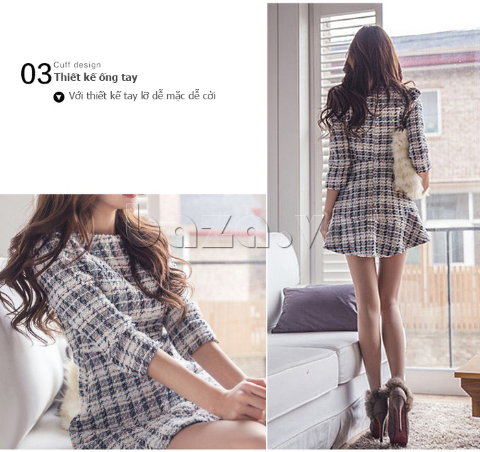 Váy nữ dạ mỏng phong cách Hàn Quốc Eranzi WEA011106 dễ mặc