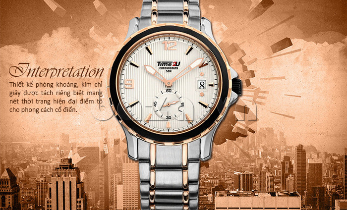 Đồng hồ nam thời trang Time2U Thiết kế cổ điển độc