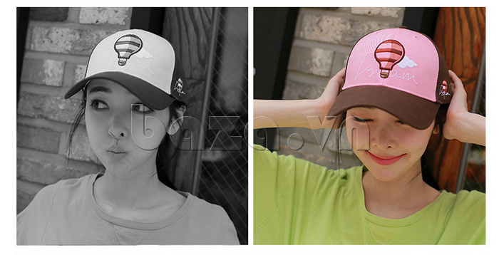 Mũ lưỡi trai Pink Sheep 03M364 phong cách thời trang Hàn Quốc