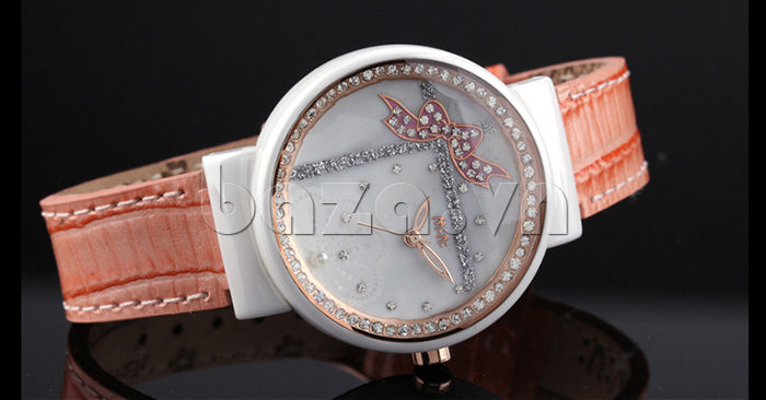 Đồng hồ nữ Mini Quà tặng cuộc sống sử dụng cả chất liệu gốm trân châu 