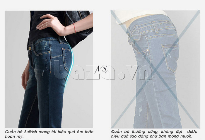 Chiếc quần jeans bulkish ống bút chì kiểu Hàn Quốc vô cùng  ấn tượng